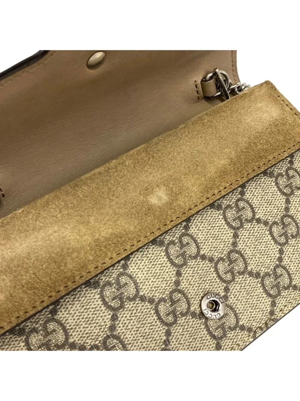 Gucci Shoulder Bag GG Supreme Dionysus Mini Beige Brown